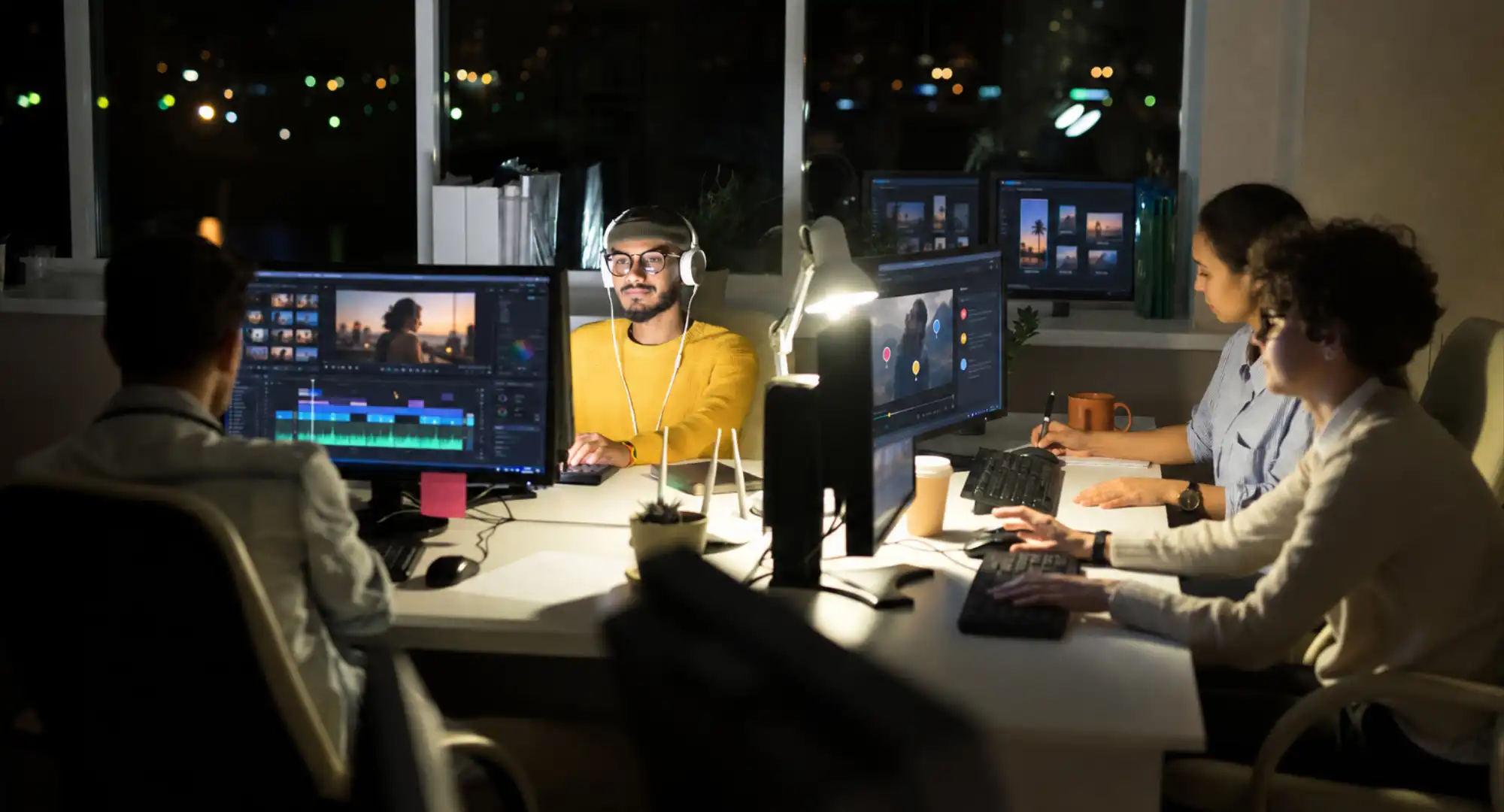 Abstract motion visual